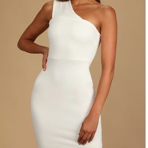 One shoulder dress